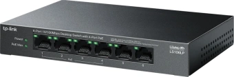 Коммутатор TP-Link LS106LP (L2) 6x100Мбит/с 4PoE 41W неуправляемый - купить недорого с доставкой в интернет-магазине