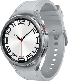 Смарт-часы Samsung Galaxy Watch 6 Classic 47мм 1.5" AMOLED корп.серебристый рем.серебристый (SM-R960NZSACIS) - купить недорого с доставкой в интернет-магазине