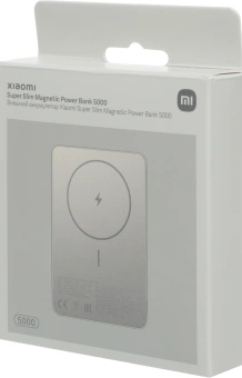 Мобильный аккумулятор Xiaomi Super Slim Magnetic 5000mAh QC3.0/PD3.0 22.5W 3A USB-C беспров.зар. золотистый (BHR08PLGL) - купить недорого с доставкой в интернет-магазине