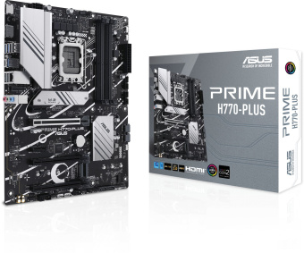 Материнская плата Asus PRIME H770-PLUS Soc-1700 Intel H770 4xDDR5 ATX AC`97 8ch(7.1) 2.5Gg RAID+HDMI+DP - купить недорого с доставкой в интернет-магазине