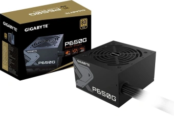 Блок питания Gigabyte ATX 650W GP-P650G 80+ gold (20+4pin) APFC 120mm fan 6xSATA RTL - купить недорого с доставкой в интернет-магазине