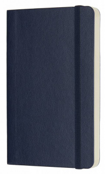 Блокнот Moleskine CLASSIC SOFT QP613B20 Pocket 90x140мм 192стр. нелинованный мягкая обложка синий сапфир - купить недорого с доставкой в интернет-магазине