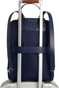 Рюкзак женский Piquadro Lyra CA4576W92T/BLU темно-синий нейлон/натур.кожа - купить недорого с доставкой в интернет-магазине