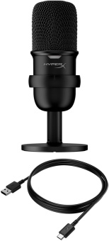 Микрофон проводной HyperX SoloCast 2м черный - купить недорого с доставкой в интернет-магазине