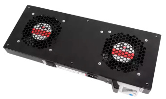 Модуль вентиляторный Rem (R-FAN-2T-9005) 2 вент. черный (упак.:1шт) - купить недорого с доставкой в интернет-магазине