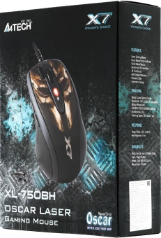 Мышь A4Tech XL-750BH рисунок лазерная 3600dpi USB 6but - купить недорого с доставкой в интернет-магазине