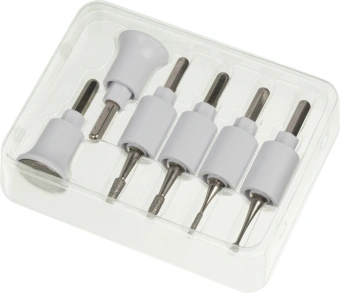 Маникюрно-педикюрный набор Beurer MP64 насадок в компл.:10шт (подсветка) золотистый/белый - купить недорого с доставкой в интернет-магазине