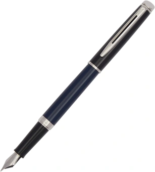 Ручка перьев. Waterman Hemisphere Colour Blocking (2202847) Blue/Black CT F сталь нержавеющая подар.кор. - купить недорого с доставкой в интернет-магазине