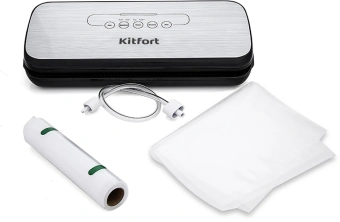 Вакуумный упаковщик Kitfort КТ-1502-2 110Вт черный/серый - купить недорого с доставкой в интернет-магазине