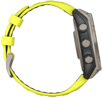 Смарт-часы Garmin Fenix 8 Solar 47мм 1.3" MIP корп.серебристый рем.желтый (010-02906-21) - купить недорого с доставкой в интернет-магазине