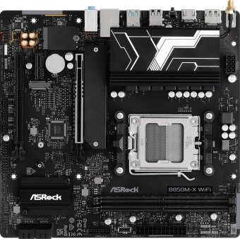 Материнская плата Asrock B850M-X WIFI R2.0 Socket AM5 AMD B850 2xDDR5 mATX AC`97 8ch(7.1) 2.5Gg RAID+HDMI+DP - купить недорого с доставкой в интернет-магазине