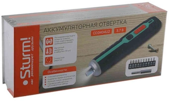 Отвертка аккум. Sturm! CD3404U2 аккум. патрон:шестигранник 6.35 мм (1/4) - купить недорого с доставкой в интернет-магазине