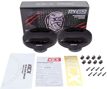 Колонки автомобильные Kicx RX 652 150Вт 91дБ 4Ом 16см (6.5дюйм) (ком.:2кол.) коаксиальные двухполосные - купить недорого с доставкой в интернет-магазине