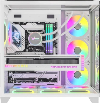 Корпус Formula Crystal Z9 белый без БП ATX 2xUSB3.0 1xUSB3.1 audio bott PSU - купить недорого с доставкой в интернет-магазине