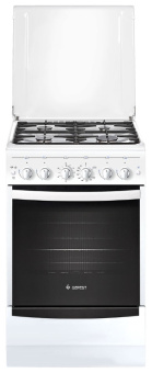 Плита Газовая Gefest 5100-02 белый (металлическая крышка) реш.чугун - купить недорого с доставкой в интернет-магазине