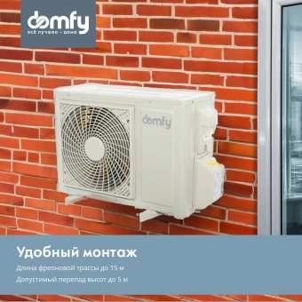 Сплит-система Domfy DCW-AC-18-1 белый - купить недорого с доставкой в интернет-магазине