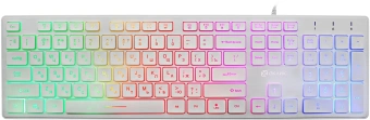 Клавиатура Оклик 550ML белый USB slim Multimedia LED - цена, купить или заказать с доставкой в интернет-магазине Клавиатура Оклик 550ML белый USB slim Multimedia LED - купить недорого с доставкой в интернет-магазине