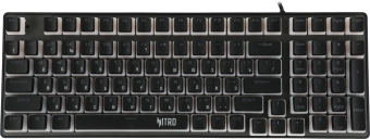 Клавиатура Acer Nitro OKW303 механическая черный USB for gamer LED (ZL.KBDCC.01D) - купить недорого с доставкой в интернет-магазине