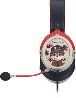 Наушники с микрофоном A4Tech Bloody M595 Proxy Boom бежевый/черный 2.3м мониторные USB оголовье (M595) - купить недорого с доставкой в интернет-магазине