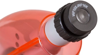 Микроскоп Levenhuk LabZZ M101 монокуляр 40-640x на 3 объектива апельсиновый - купить недорого с доставкой в интернет-магазине