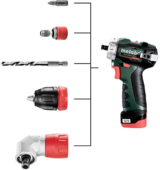 Дрель-шуруповерт Metabo Power Maxx BS BL аккум. патрон:быстрозажимной (кейс в комплекте) (601749500) - купить недорого с доставкой в интернет-магазине