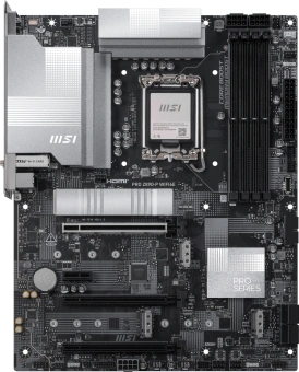 Материнская плата MSI PRO Z890-P WIFI6E Soc-1851 Intel Z890 4xDDR5 ATX AC`97 8ch(7.1) 5Gigabit RAID+HDMI+DP - купить недорого с доставкой в интернет-магазине