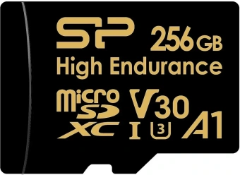 Флеш карта microSDXC 256GB Silicon Power SP256GBSTXDV3V1HSP High Endurance + adapter - купить недорого с доставкой в интернет-магазине