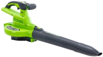 Воздуходувка-измельчитель Greenworks 2406907UG пит.:от аккум. зеленый - купить недорого с доставкой в интернет-магазине