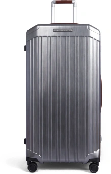 Чемодан Piquadro PQ-LM BV5213PQLM/NCU 42x37x80см 102л. 5.6кг. поликарбонат/натур.кожа серебристый - купить недорого с доставкой в интернет-магазине