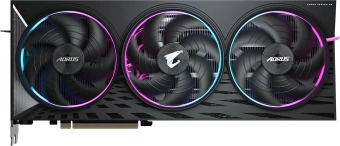 Видеокарта Gigabyte PCI-E GV-R9070XT AORUS E-16GD 1.0 AMD Radeon RX 9070XT 16Gb 256bit GDDR6 2570/20000 HDMIx2 DPx2 HDCP Ret - купить недорого с доставкой в интернет-магазине
