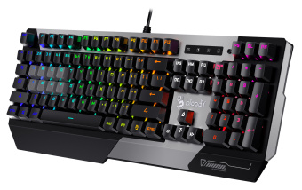 Клавиатура A4Tech Bloody B865N механическая серый/черный USB for gamer LED - купить недорого с доставкой в интернет-магазине