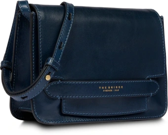Сумка женская The Bridge Lucrezia 04193001/YH темно-синяя натур.кожа - купить недорого с доставкой в интернет-магазине