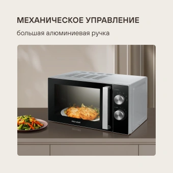 Микроволновая Печь Rondell RDE-MW208 20л. 700Вт серебристый/черный - купить недорого с доставкой в интернет-магазине