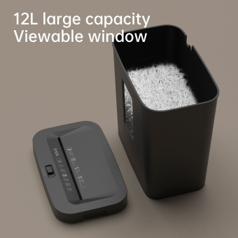 Шредер Deli ET021 черный с автоподачей (секр.P-4) фрагменты 8лист. 12лтр. - купить недорого с доставкой в интернет-магазине