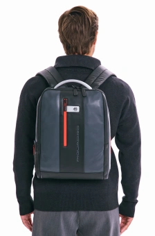 Рюкзак мужской Piquadro Urban CA4818UB00/GRN серый/черный натур.кожа - купить недорого с доставкой в интернет-магазине