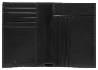 Кошелек мужской Piquadro Blue Square Revamp PU1393B2VR/N черный натур.кожа - купить недорого с доставкой в интернет-магазине