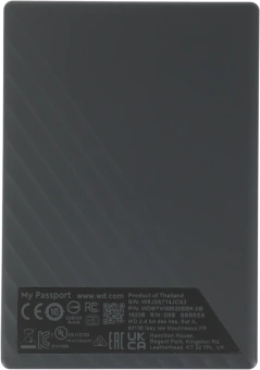 Жесткий диск WD USB3.2 Gen1 2TB WDBYVG0020BBK-WESN My Passport 2.5" черный - купить недорого с доставкой в интернет-магазине