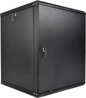 Шкаф коммутационный ЦМО ШРН-Эконом (ШРН-Э-15.350.1-9005) настенный 15U 600x350мм пер.дв.металл 85кг черный 300мм 18.09кг 180град. 742мм сталь - купить недорого с доставкой в интернет-магазине