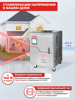 Стабилизатор напряжения Ресанта АСН-20000/1-Ц 20кВА однофазный серый (63/6/19) - купить недорого с доставкой в интернет-магазине