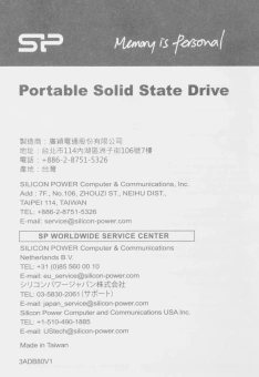 Накопитель SSD Silicon Power USB3.0 256GB SP256GBPSDS05SAK S05 Stream 1.8" черный - купить недорого с доставкой в интернет-магазине