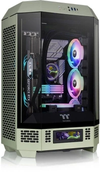 Корпус Thermaltake The Tower 300 Matcha зеленый без БП mATX 8x120mm 6x140mm 2xUSB3.0 audio bott PSU - купить недорого с доставкой в интернет-магазине