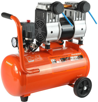 Компрессор поршневой Patriot WO 24-220 безмасляный 200л/мин 24л 1250Вт оранжевый - купить недорого с доставкой в интернет-магазине