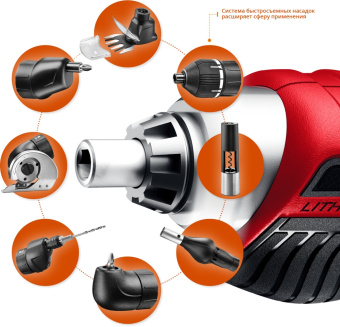 Отвертка аккум. Зубр ЗО-Е-3.6 Ли аккум. патрон:Шестигранник 6.35 мм (1/4) (кейс в комплекте) - купить недорого с доставкой в интернет-магазине