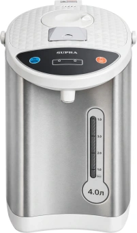 Термопот Supra TPS-4007 4л. 850Вт серебристый/белый - купить недорого с доставкой в интернет-магазине