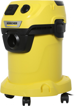 Строительный пылесос Karcher WD 3 P V-17/4/20 Workshop 1000Вт (уборка: сухая/сбор воды/выдув) желтый - купить недорого с доставкой в интернет-магазине