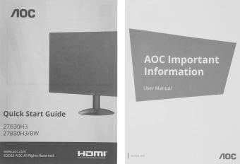 Монитор AOC 27" 27B30H3 черный IPS LED 16:9 HDMI матовая 300cd 178гр/178гр 1920x1080 120Hz VGA FHD 2.94кг - купить недорого с доставкой в интернет-магазине