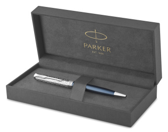 Ручка шариков. Parker Sonnet Premium K537 (CW2119649) Metal Blue CT M черн. черн. подар.кор. - купить недорого с доставкой в интернет-магазине