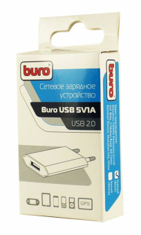 Сетевое зар./устр. Buro TJ-164b 5W 1A USB универсальное черный - купить недорого с доставкой в интернет-магазине