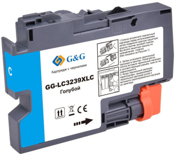 Картридж струйный G&G GG-LC3239XLC голубой (52мл) для Brother HL-J6000DW/J6100DW - купить недорого с доставкой в интернет-магазине