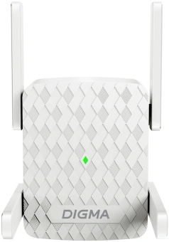Повторитель беспроводного сигнала Digma D-WR400 AC1200 10/100BASE-TX/Wi-Fi белый - купить недорого с доставкой в интернет-магазине